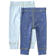 Gerber Baby Boy Cotton Pants, 2-Packs, Sizes Newborn - 12 Months