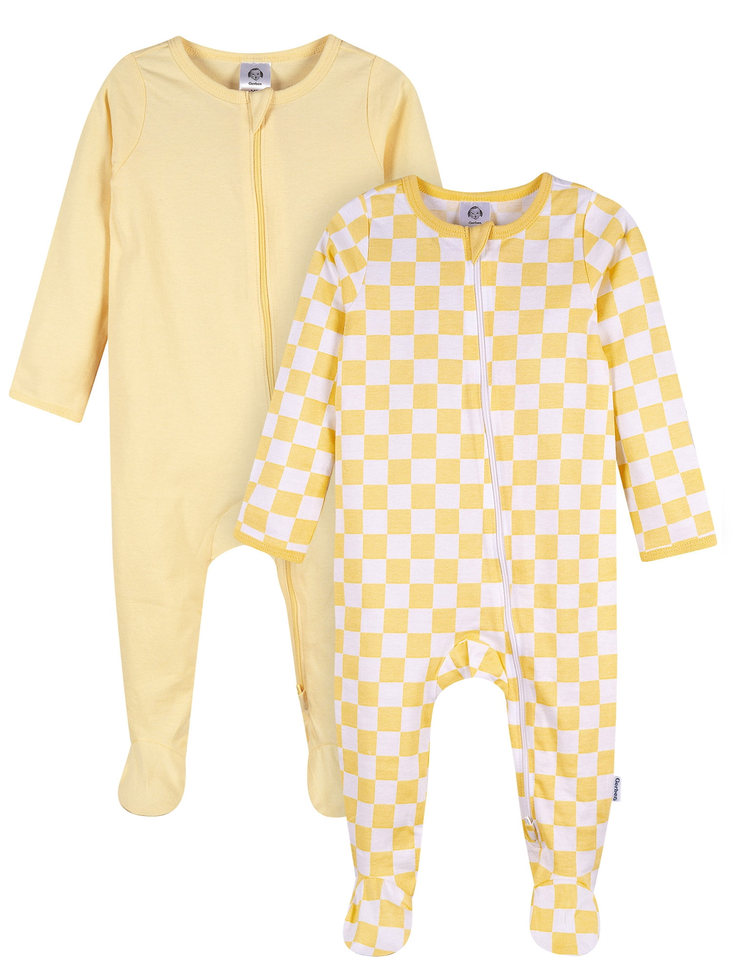 Gerber Baby Boy or Girl Neutral 2Way Zipper Cotton Sleep N
