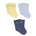 thumbnail image 1 of Gerber Baby Boy Jersey Wiggle Proof Crew Socks, 3-Pack, Sizes 0/6 Months - 6/12 Months, 1 of 6
