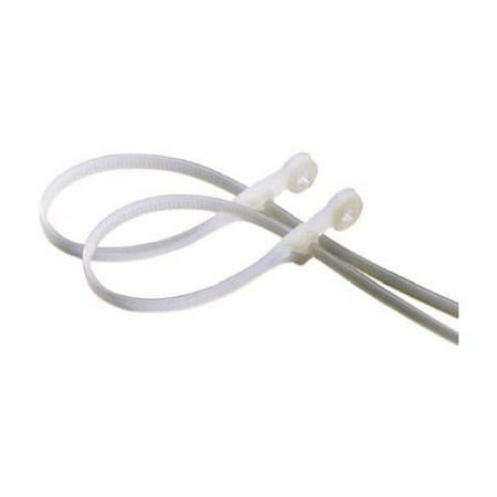 Gardner Bender 8 In. x 0.17 In. Black Nylon Ultra Violet Mounting Cable Tie (100-Pack)