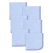 Gerber Baby Boy Blue Absorbent Knit Terry Washcloth, 6-Pack, One Size