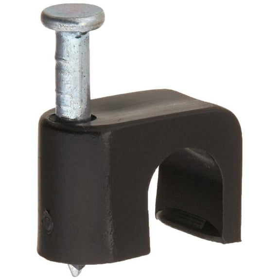 GB- 958926 0.25 in. Clip-on Masonry Coaxial Staple, Black