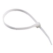 GB Cable Ties 8" 75 lb White 100/Pack 46308