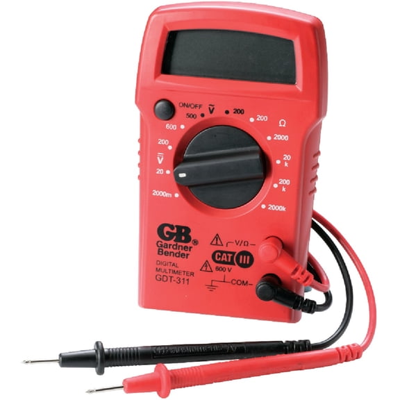 GB Electrical Gardner Bender 3-Function Digital Multimeter - Pack of 8