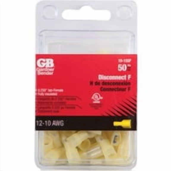GB Electrical Gardner Bender Fully-Insulated Female Disconnect - Pack of 2 Bulk Value Case
