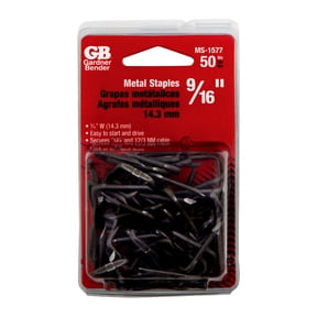 GB Electrical MS-1577 Metal Wire Staple 9/16" x 1-1/4", CD/50