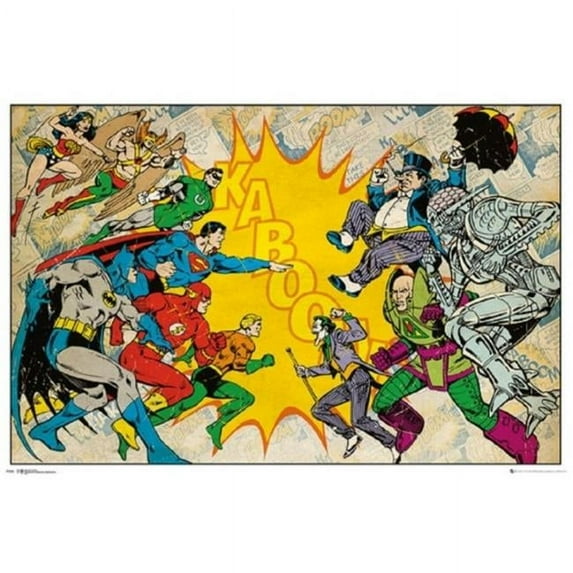 GB Eye Dc Comics Heroes Vs Villians Poster Print, 36 x 24
