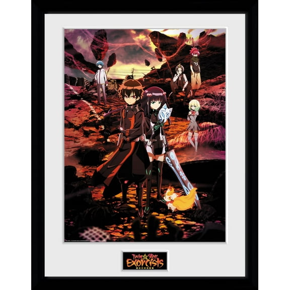 GB Eye Limited Twin Star Exorcists Key Art Framed Print, 52 x 44 x 3 cm, Various