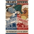 thumbnail image 1 of GB Eye Pokemon Red Vs Blue 24" x 36" Framed Poster, 1 of 1