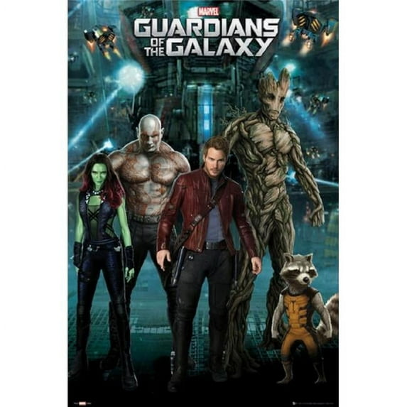 GB Eye XPE160248 Guardians of The Galaxy - Superhero Team Poster Print, 24 x 36