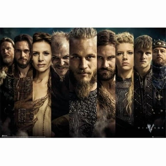GB Eye XPE160300 Vikings - Cast Poster Print, 24 x 36