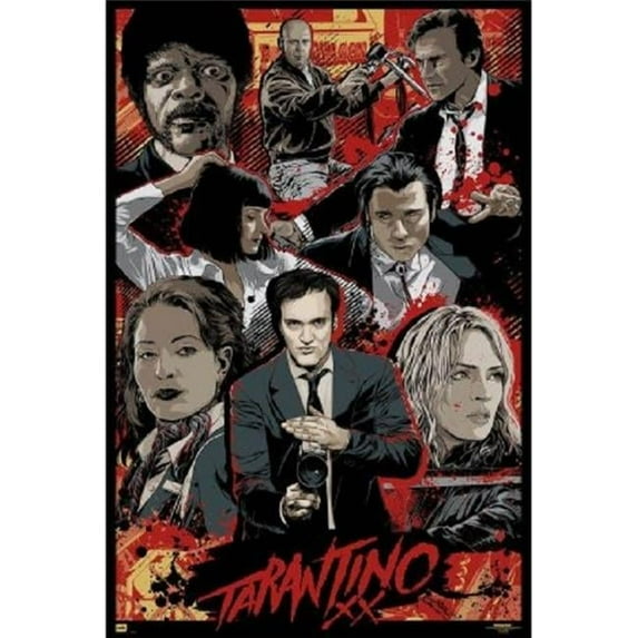 GB Eye XPE160398 Tarantino XX Twenty Movies Poster Print, 24 x 36