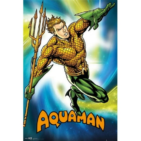 GB Eye XPE160485 Dc Comics Aquaman Poster Print, 24 x 36