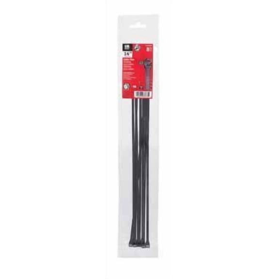 GB Gardner Bender 45-315UVB 14" Black Heavy Duty UV Resistant Cable Ties 8 Count