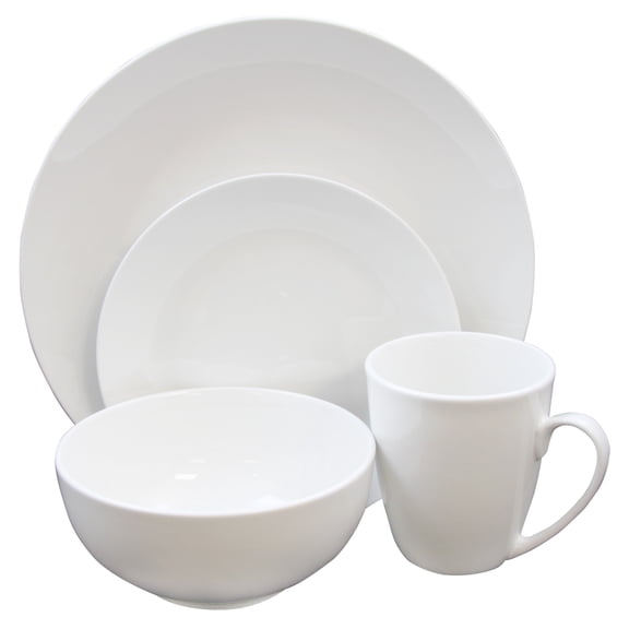 GB Home Ogalla 16 Piece Dinnerware Set in White