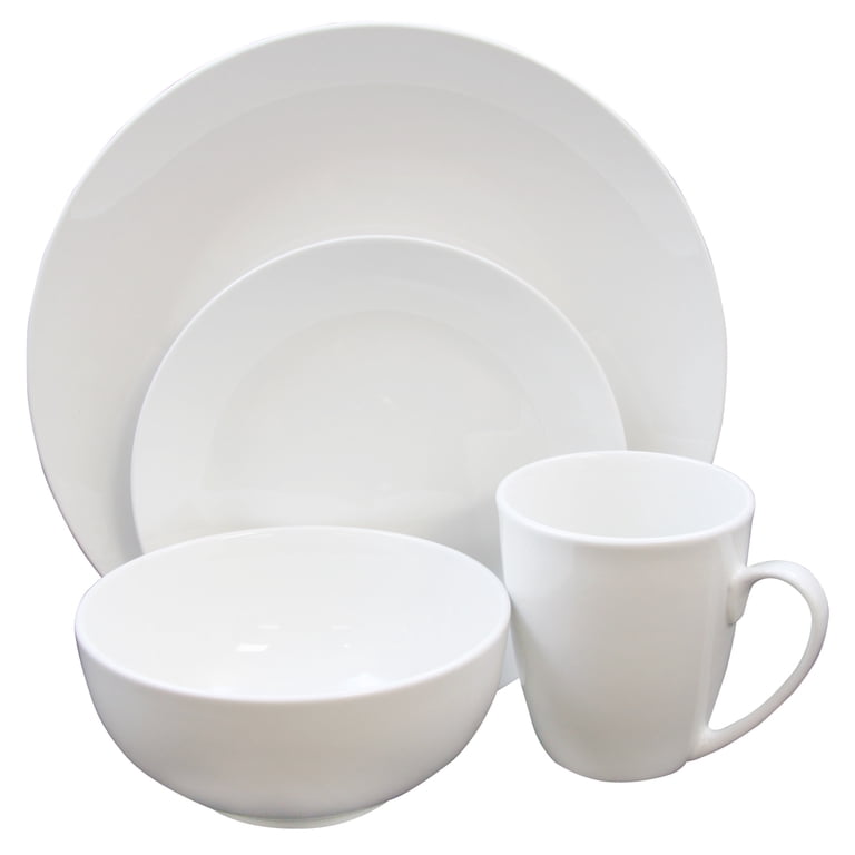 GB Home Ogalla 16 Piece Dinnerware Set in White