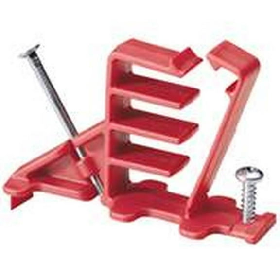 Gardner Bender Cable Clip, Polypropylene, Red, 2-1/4 in L, 20 PK MCS-20W