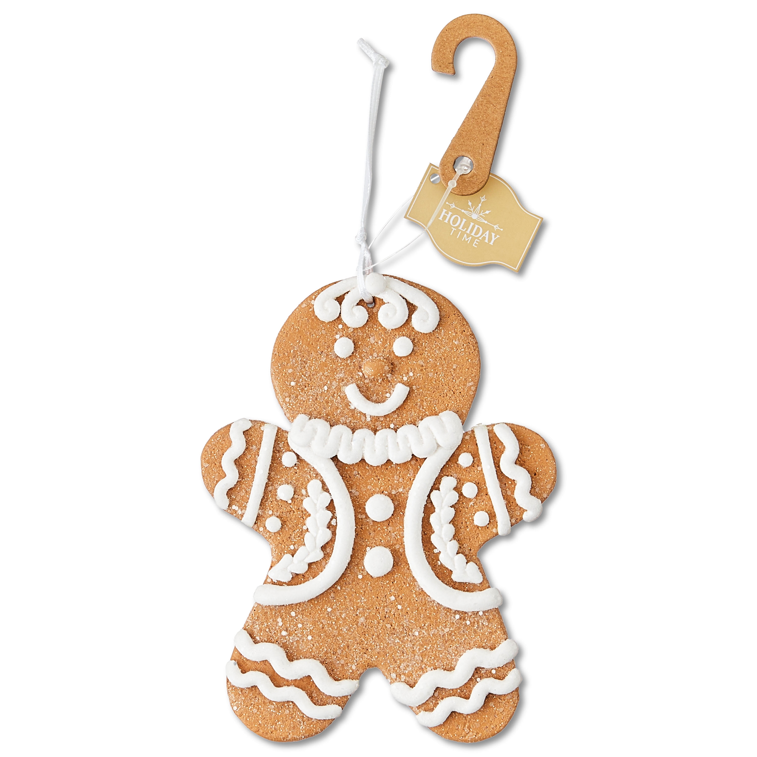 Multicolor Clay Dough Gingerbread Boy Christmas Ornament, 5", by Holiday Time