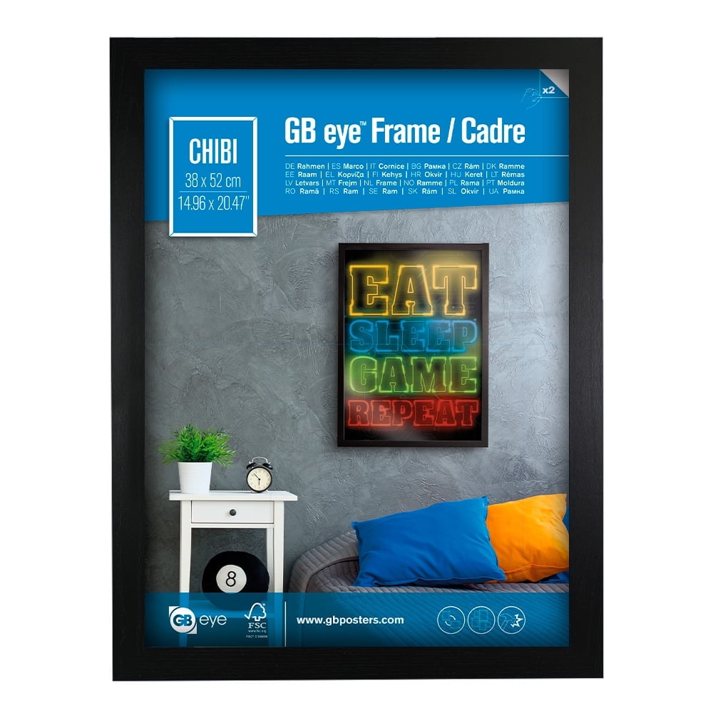 Black Wooden 20" x 15" Wall Mount Picture Frame