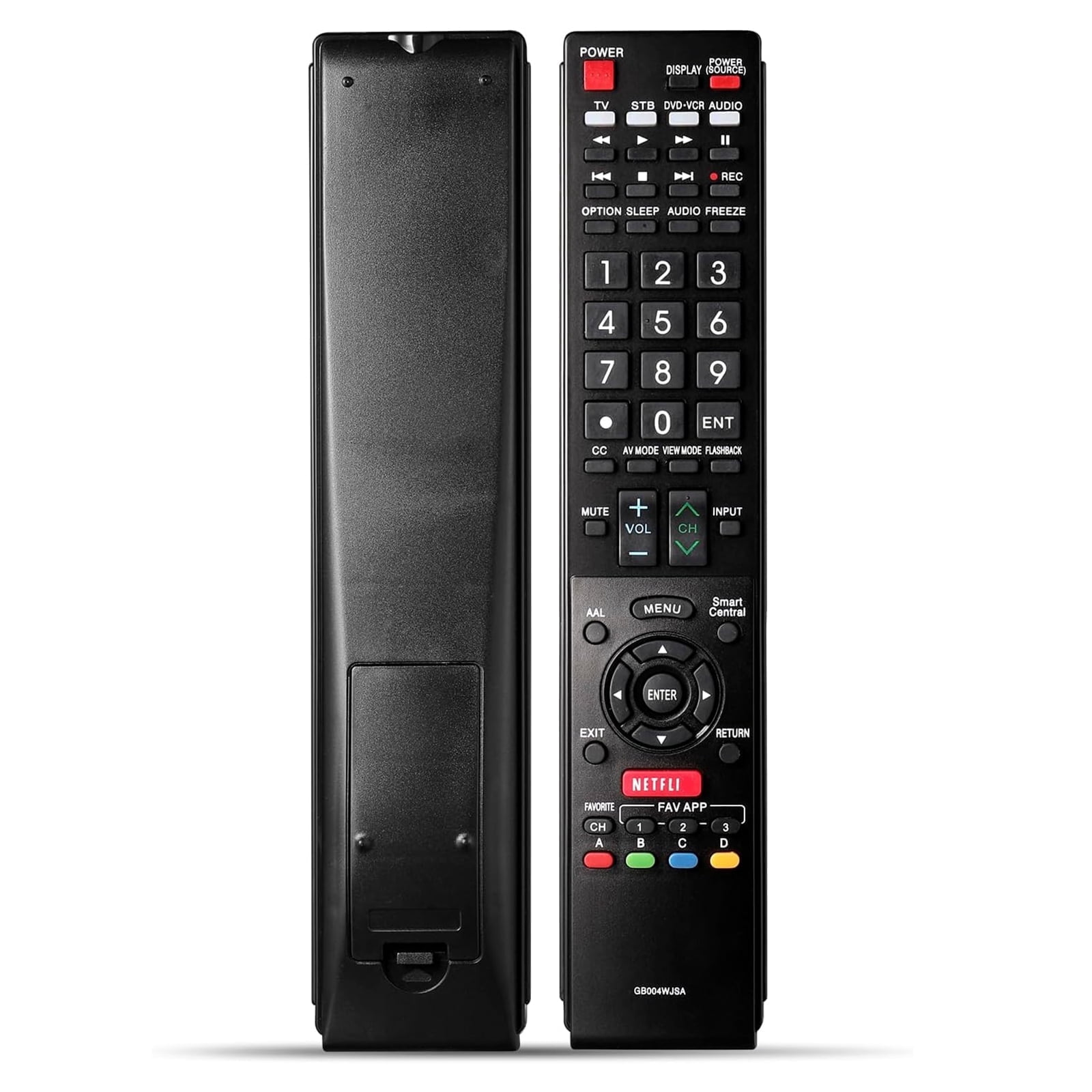 GB004WJSA/GB005WJSA Universal Remote for Sharp Aquos Smart TVs, No ...