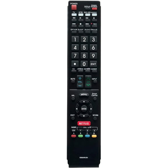 GB004WJSA Replaced Remote fit for Sharp AQUOS TV LC-60C7500U LC-80C6500U