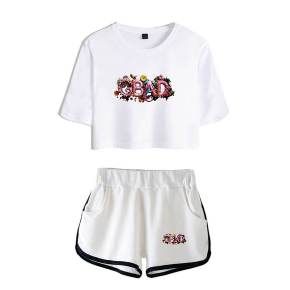 GBAD New Album 2025 Tee Shorts 2 Pieces Sets Women Fashion Trucksuit 2 Piece Suit