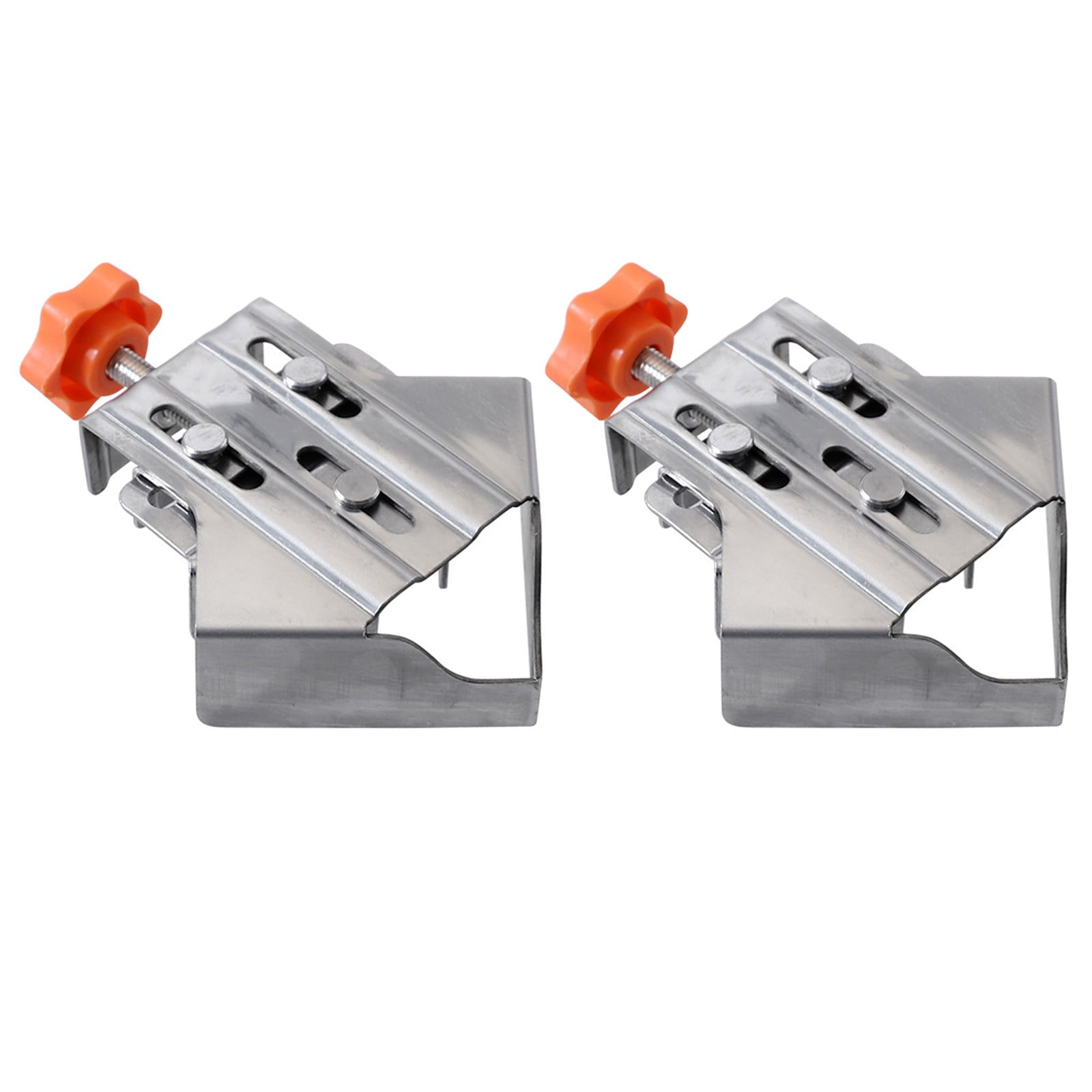 GBAYXJ 1/2/4pcs Stainless Steel Right Corner Clamp 90° Right Angle Clamp For Woodworking Right Angle Clip Fixer Single Handle Clamps For Woodworking Photo Framing (Close)|Stainless Steel