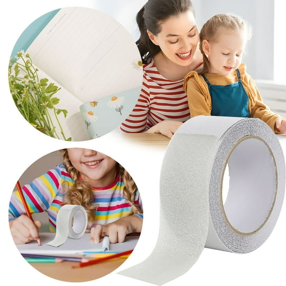 GBAYXJ 1 Roll PVC Frosted Tape 2 Inch X 16.4 Ft Anti Slip Tread Tape Non Tape For Stairs Steps Ladders Indoor Outdoor|Plastic