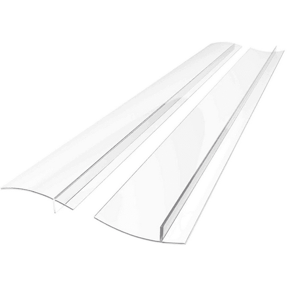 GBAYXJ—2PC Silicone Side Seam Cover Stopper Kitchen Stove Counter Side Seam(Clear)