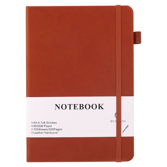 GBAYXJ A5 Lined Journal Notebook 200 Pages Medium Size 5.7 x 8.3 Inches 100 GSM Thick Paper Hardcover For Work Sch+ool And Note Taking