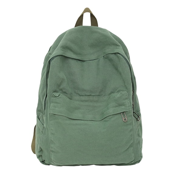 Canvas Casual Daypack Rucksack For Women Or Men, Cute College Laptop Bag And Lightweight Travel Backpack For Daily Commute (A)