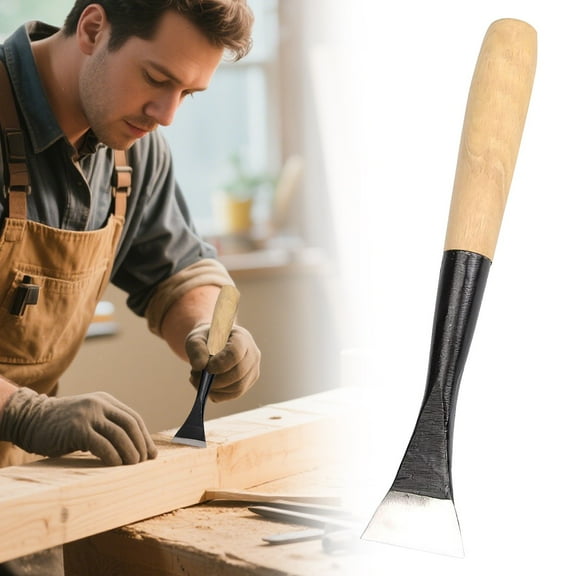 GBAYXJ Carving Chisel Woodworking Flat Hardwood With Different Size Hand Wood Handle Engraving Tools Flat Chisel 50mm