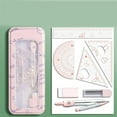 thumbnail image 1 of GBAYXJ Compasses Set Geometry Tool 8 Pieces Ruler Pencil Set Geometry Protractor Math Drawing Tools School Math Stationery For Boys Girls Set Protractor, 1 of 9