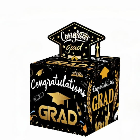 GBAYXJ Creative Graduation Draw Box With Decorative Accents Adding Joy And Atmosphere To Graduation Parties Decorations Keepsake For Photos And Cards