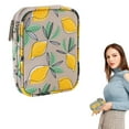 thumbnail image 1 of Crochet Hooks Case Empty Zipper Bags Portable Travel Crochet Storage Bag Organizer With Pocket And Crochet Holder Slots For Carrying Various Crochets Needles(F), 1 of 9