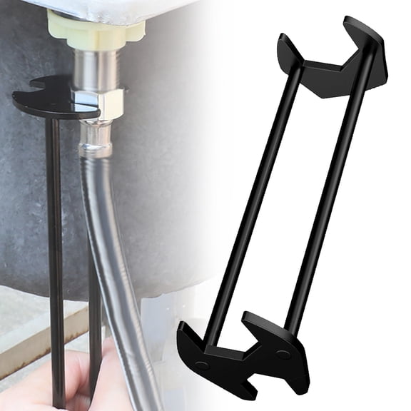 GBAYXJ Heavy Duty Sink And Faucet Wrench Tool Metal Large Two Axis Wrench [Three Jaw]