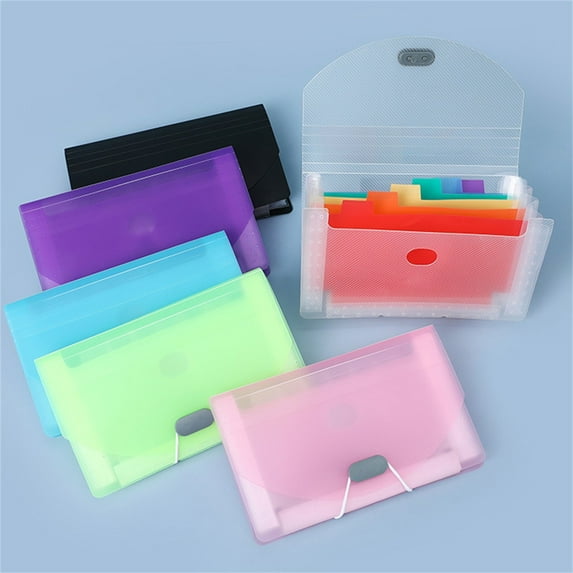 GBAYXJ Labeled Expanding File Organizer Desktop Accordion Folder With Expandable Cover For Letter A6 Paper Document Storage