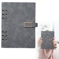 thumbnail image 1 of GBAYXJ Leather A5 Notebook 6 Ring A5 PU Leather Refillable Notebook With Paper Navy, 1 of 9