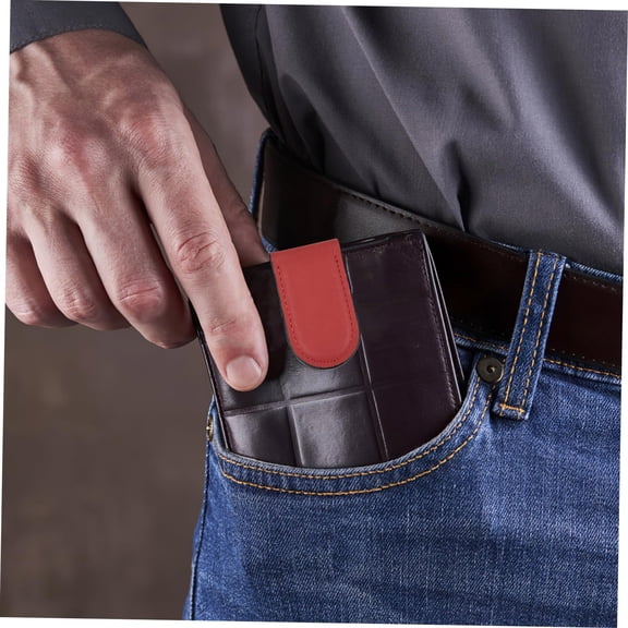 GBAYXJ Leather Clip Business Card Holder Holds Up To 12 Cards - Classic For Men Women Executives Trendsetters