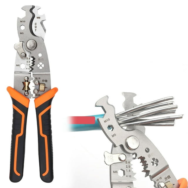4-in-1 Foldable Wire Stripper With Voltage Tester – Cutting, Stripping & Pulling Pliers for Electrical Work 4-in-1 Foldable Wire Stripper With Voltage Tester – Cutting, Stripping & Pulling Pliers for Electrical Work