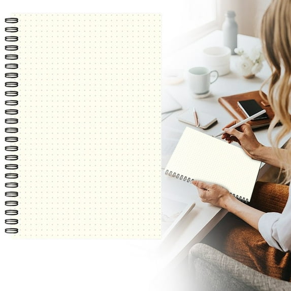 GBAYXJ Notebooks A5 Journals Thick Paper For Work Study Notes Taking 100 Pages/50Sheets Brown,Grid Horizontal Blank Dot Notebook Notebook For Recording (YE4)