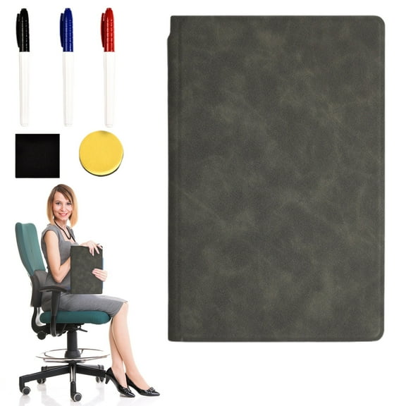 GBAYXJ Portable Board Portable White Board Small Board Foldable Erasable Repeatable For Home School Study Meeting(Black)