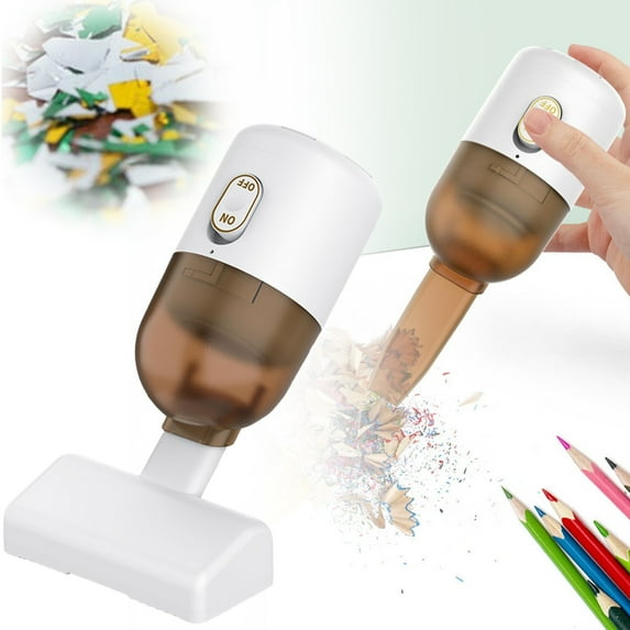 GBAYXJ Desktop Vacuum Cleaner, Home Office Keyboard, Handheld Vacuum Cleaner, White