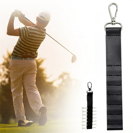 Tee Stand Hanging Tee Holder Plastic Tees Organizer Supply Tee Storage Quick Access Holding Tee Lightweight Hook To Bag Tee Holder For Golfing Fixed clip