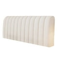 thumbnail image 1 of GBAYXJ Velvet Bed Headboard Cover For Full Queen Size Quilted Bed Headboard Slipcover Thicken Headboard Padding Protector Cover Sofa Protective Cover (Beige), 1 of 2