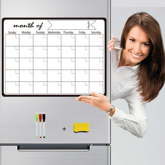 GBAYXJ Whiteboard Calendars For Refrigerator Family Notepad Daily Planner|Plastic