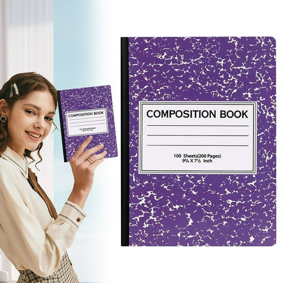 GBAYXJ Wide Ruled Notebook Composition Notebooks Wide Ruled Composition Book Wide Notebook PaperSewn Binding Cover Assorted Colors