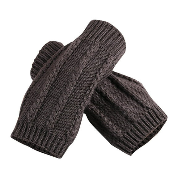 GBAYXJ Women's Anutumn And Winter Half-Finger Multicolor Gloves(G)