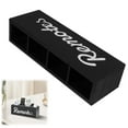 thumbnail image 1 of GBAYXJ^Black| Wooden Remote Control Storage Box TV Remote Holder Desk Caddy Organizer For Table Remote Organizer Black Pen Holder For DeskC, 1 of 8