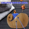 thumbnail image 1 of GBAYXJ Yarn Bowl Organizer Wood Storage Portable Holder Handmade for Knitting Crochet(D), 1 of 3